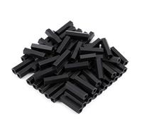 Espaciadores y separadores 50 Pieces Nylon Flat Head Hex Spacer M3×60Mm-M3×100Mm, Plastic Female Threaded Standoff Suitable for DIY Hardware Projects,M3×90mm(M3x60mm)