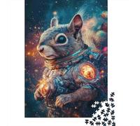 Espacio Ardilla Astronauta 1000 Piezas Stock De Cartas Premium Rompecabezas Premium Fans De Adolescentes 12-18 Años Difícil Desafío Decoración De Paredes 52x38cm/1000pcs