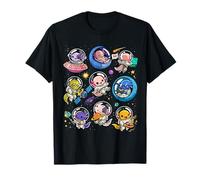 Espacio Axolotls Lindo Galaxia Astronauta Axolotl Animal Planetas Camiseta