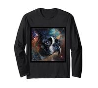 Espacio de Boston Terrier Manga Larga