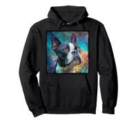 Espacio de Boston Terrier Sudadera con Capucha