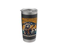 Espacio no autorizado del observatorio de mapaches astrónomos Vaso térmico de acero inoxidable de doble pared