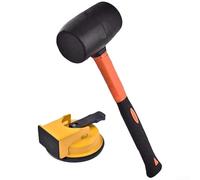 Espacio para suelo duro con marco de hierro con ventosa y martillo acolchado de fieltro para aplicación controlada (1)