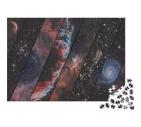 Espacio Puzzles Imposible,desafío para Adultos Cosmos Entretenimiento Creativo 1000 Piezas Obra De Arte De Juego De para Adultos Y Niños Mayores De 12 Años 1000pcs (75x50cm)