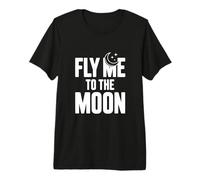 Espacio Retro Vintage de Fly Me to The Moon Camiseta Premium