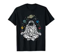 Espacio Sistema Solar Yogui Meditación Yoga Astronauta Camiseta