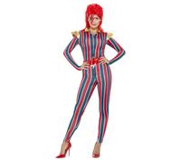 Espacio Superstar Ziggy Stardust Disfraz Hombre Mujer Disfraz GB 8-18