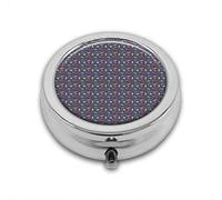 Espacio temático cometa estrellas cohetes y planetas personalizado redondo SilverBox bolsillo 2.1" - 3 compartimentosBox/pastillero bolsillo