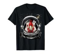 Espacio Ultraterrestre Astronauta Granja Pollo Gallo Galaxia Granjero Camiseta
