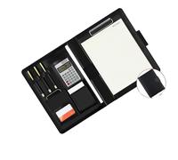 Espaciosa carpeta de 4 presupuestos con diseño de cierre de cremallera seguro, organizador de piel sintética, carteras para planificación financiera, carpetas de trabajo