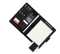 Espaciosa carpeta de 4 presupuestos con diseño seguro de cremallera, organizador de piel sintética, monederos para planificación financiera, carpeta de presupuesto