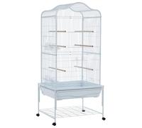 Espaciosa Jaula De Metal Para Pájaros Con Superficie De Juego, Soporte Grande Con Ruedas, Estante De Almacenamiento y Bandeja Extraíble. Ideal Para Loros, Cacatúas, Cotorras, Periquitos, Pinzones y Ca
