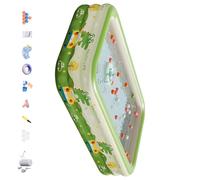 Espaciosa piscina hinchable familiar 180 x 130 x 56 cm, PVC resistente para actividades acuáticas, patio trasero con fiesta infantil, piscina inflable