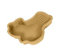 Espacioso recipiente de agua para animales con cáscara antideslizante, plato de alimentación para especies de agua y tierra, cuenco de alimentación de tortugas grandes