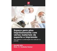 Espaço para pino impressionante com vários materiais de suporte e impressão