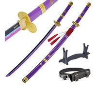 Espada de Cosplay Katana de Anime de bambú, Espada de una Pieza de Roronoa Zoro Inspirada en Katana, 105 cm, 41 Pulgadas, una Variedad de Estilos para Elegir