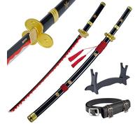 Espada de Cosplay Katana de Anime de bambú, Espada de una Pieza de Roronoa Zoro Inspirada en Katana, 105 cm, 41 Pulgadas, una Variedad de Estilos para Elegir