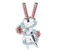 Espada de esmalte de demonio asesino, joyas de anime, accesorios de mochila, Klein, Metal no precioso