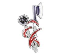 Espada de esmalte de demonio asesino, joyas de anime, accesorios de mochila, Klein, Metal no precioso