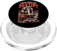 Espada de guerrero herrero vikingo forja tu propio destino PopSockets PopGrip para MagSafe