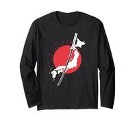 Espada de Japón con Contorno de Mapa Manga Larga