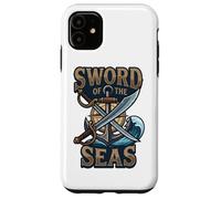 Espada De Los Mares Pirata Cutlass Anchor Jolly Nautical Roger Carcasa para iPhone 11