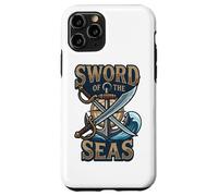 Espada De Los Mares Pirata Cutlass Anchor Jolly Nautical Roger Carcasa para iPhone 11 Pro