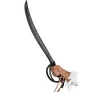Espada De Pirata Unisex Para Disfraz Accesorio 70cm Color Plateado