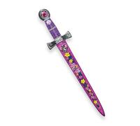 Espada de Princesa Unicornio - Juguete de Espuma Rosa, 3-6 Años | Con Flores y Gemas Brillantes | Espada Flexible para Disfraces, Juego de Rol, Cuentos de Hadas y Aventuras Mágicas
