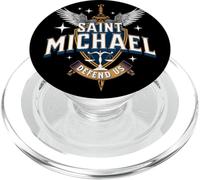 Espada de San Miguel Arcángel Guerrero Ángel Católico PopSockets PopGrip para MagSafe
