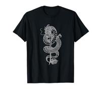 Espada de un samurái y dragón japonés Camiseta