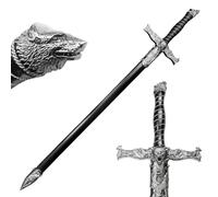 Espada de una mano Spirit of The Alpha Wolf Fantasy de 33 pulgadas. para colecciones, regalos, cosplay