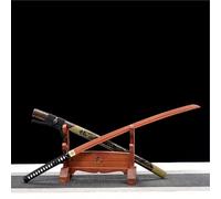 Espada Katana, espada samurái de madera hecha a mano con vaina, Bokken de 103 cm para exhibición, colección de cosplay y entrenamiento de kendo