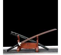 Espada Katana, espada samurái de madera hecha a mano con vaina, Bokken de 103 cm para exhibición, colección de cosplay y entrenamiento de kendo