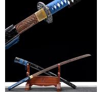 Espada Katana, espada samurái de madera hecha a mano con vaina, Bokken de 103 cm para exhibición, colección de cosplay y entrenamiento de kendo