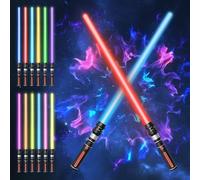 Espada láser 12 Colores Sable Laser para niños Adultos SOARFLY 2 Piezas Lightsaber FX Sable de luz Fuentes de Sonido de Lucha de película simuladas para Fiesta, Regalo, Cosplay