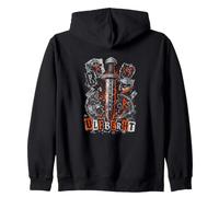 Espada nórdica ULFBERHT Viking Runas Guerrero Antiguo Sudadera con Capucha