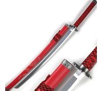 Espada samurái de madera, Bokken de entrenamiento curvado con vaina, accesorio de hoja Katana para cosplay para exhibición y colección