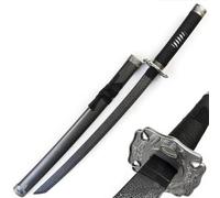 Espada samurái de madera, bokken de entrenamiento curvado con vaina, accesorio Katana para cosplay, exhibición y decoración de colección