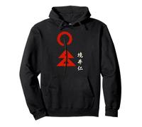 Espada samurái Japonesa Espada Guerrero Woodblock Art Anime Sudadera con Capucha