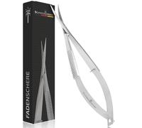 Espada Tijeras de Bordado y Pinzas de Punta Fina para Pesca con Mosca, Corte y Trabajo en Papel 11,5 cm (Curvado)