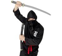 Espada Y Funda Plástico Ninja Luchador Artes Marciales Accesorio de Disfraz