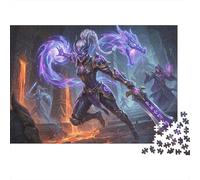 Espadachín del Alma del Dragón Púrpura Puzzle 1000 Piezas Adultos Y Niños,Anti-estrés,Regalo Ideal,Deco Pared,Desafío,Premium,Cartón,14 Años+,Rompecabezas,Relax,Reto,Educativo 52x38cm