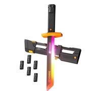 EspadaLaser, Espada con Efecto Chispa, Expulsión Automática De La Cuchilla, Cuenta con Spray LED Y Efectos De Sonido Dinámicos, Carga USB-C, Y Chispa Reemplazables