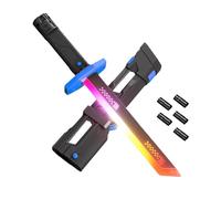 EspadaLaser, Espada con Efecto Chispa, Expulsión Automática De La Cuchilla, Cuenta con Spray LED Y Efectos De Sonido Dinámicos, Carga USB-C, Y Chispa Reemplazables