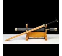 Espadas chinas de madera,la hoja está hecha de bambú natural,Bokken hecho a mano,espada recta de madera para accesorios de rendimiento,entrenamiento de artes marciales,regalo,decoración,exhibición