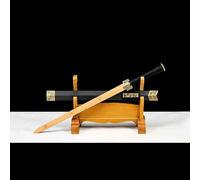 Espadas chinas de madera,la hoja está hecha de bambú natural,Bokken hecho a mano,espada recta de madera para accesorios de rendimiento,entrenamiento de artes marciales,regalo,decoración,exhibición