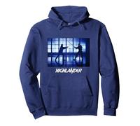 Espadas de Choque de inmortales Highlander 1986 Sudadera con Capucha, Unisex para Adultos, Azul Marino, XL