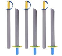 Espadas de espuma para niños, 6 pcs Espada de espuma para niños 21 en largos cuchillos Eva Toy Sword 2 Styles Safe Soft Cosplay Swords para jugar a los juguetes para jugar a Warrior Knight, Mango de