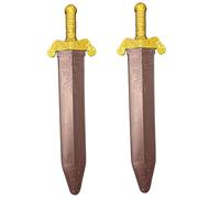 espadas de juguete con vaina para Halloween, de 19 pulgadas de largo, de caballero medieval, espada de plástico falsa segura para cosplay, juguetes de lucha para niños y niñas, espada falsa de gu
